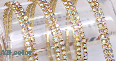DIY Jewelry Crystal Golden Chain