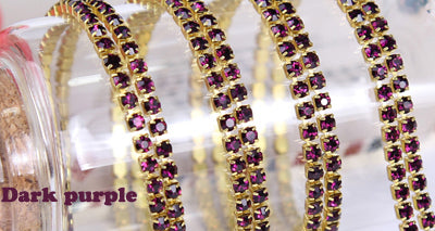 DIY Jewelry Crystal Golden Chain