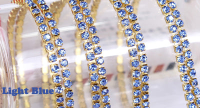 DIY Jewelry Crystal Golden Chain